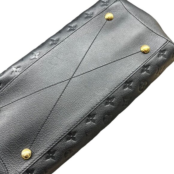 LOUIS VUITTON Montaigne Large GM Empreinte Black Shoulder Leather Bag Satchel - Picture 3 of 16